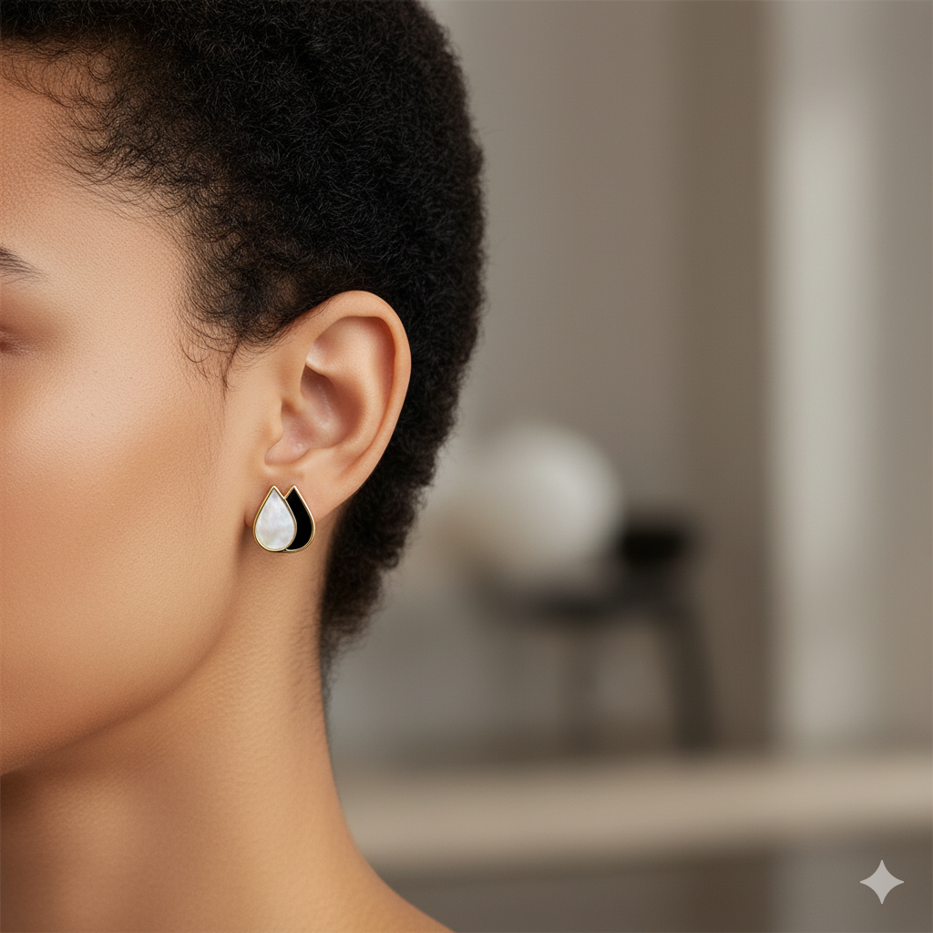 Ebon Bloom - Gold, Ebony & Mother-of-Pearl Stoods