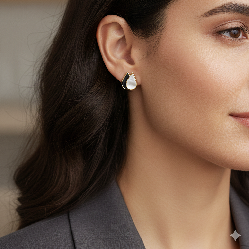 Ebon Bloom - Gold, Ebony & Mother-of-Pearl Stoods