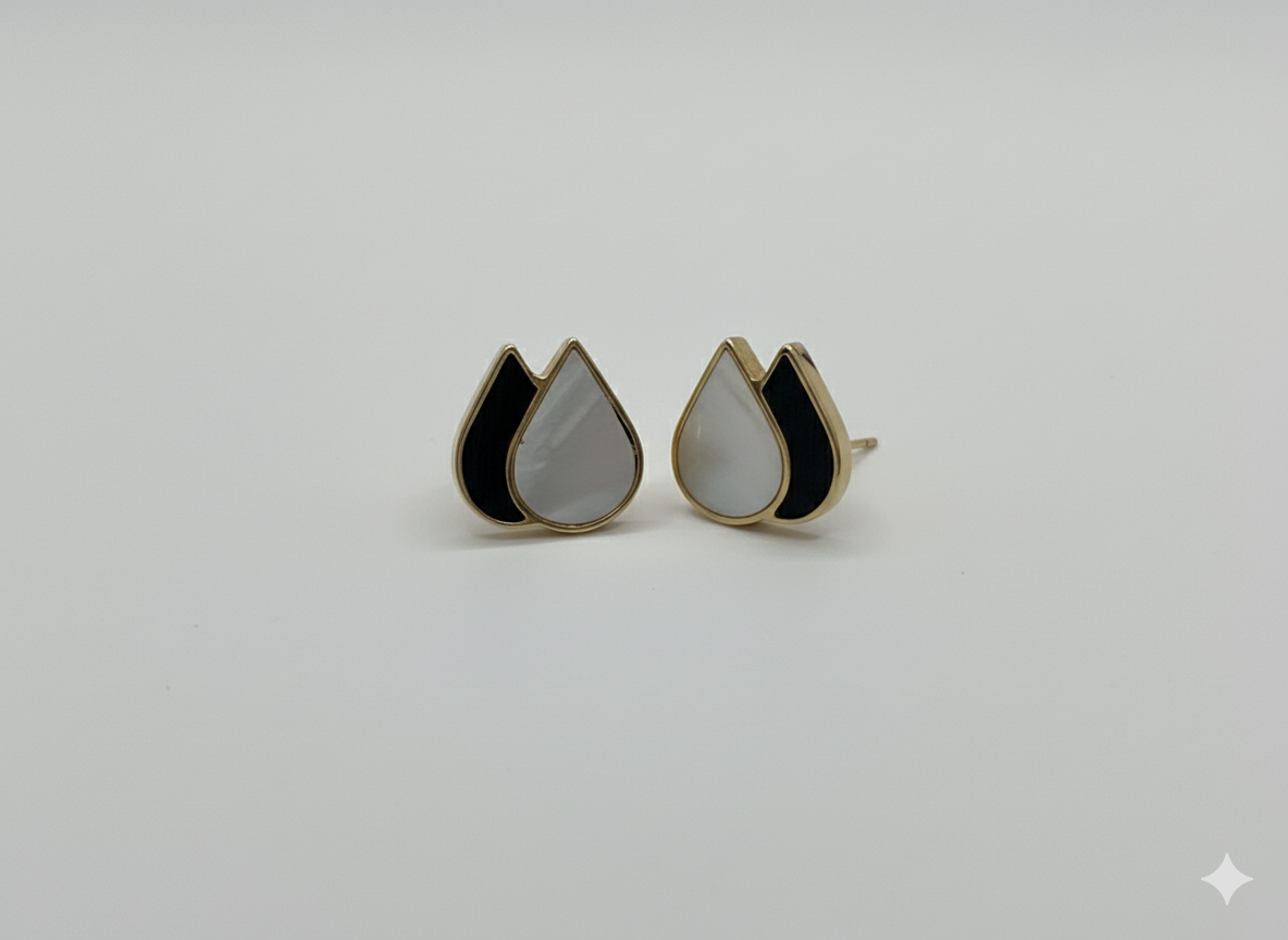 Ebon Bloom - Gold, Ebony & Mother-of-Pearl Stoods