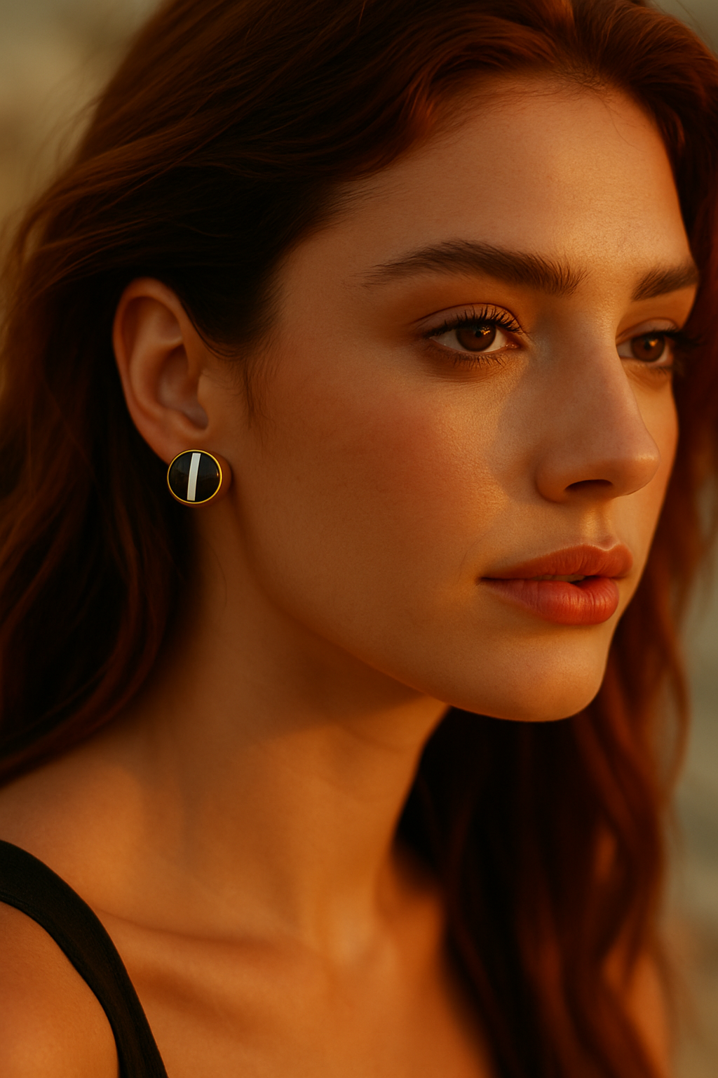 Sash Studs - Gold, Ebony & Mother-of-Pearl Studs