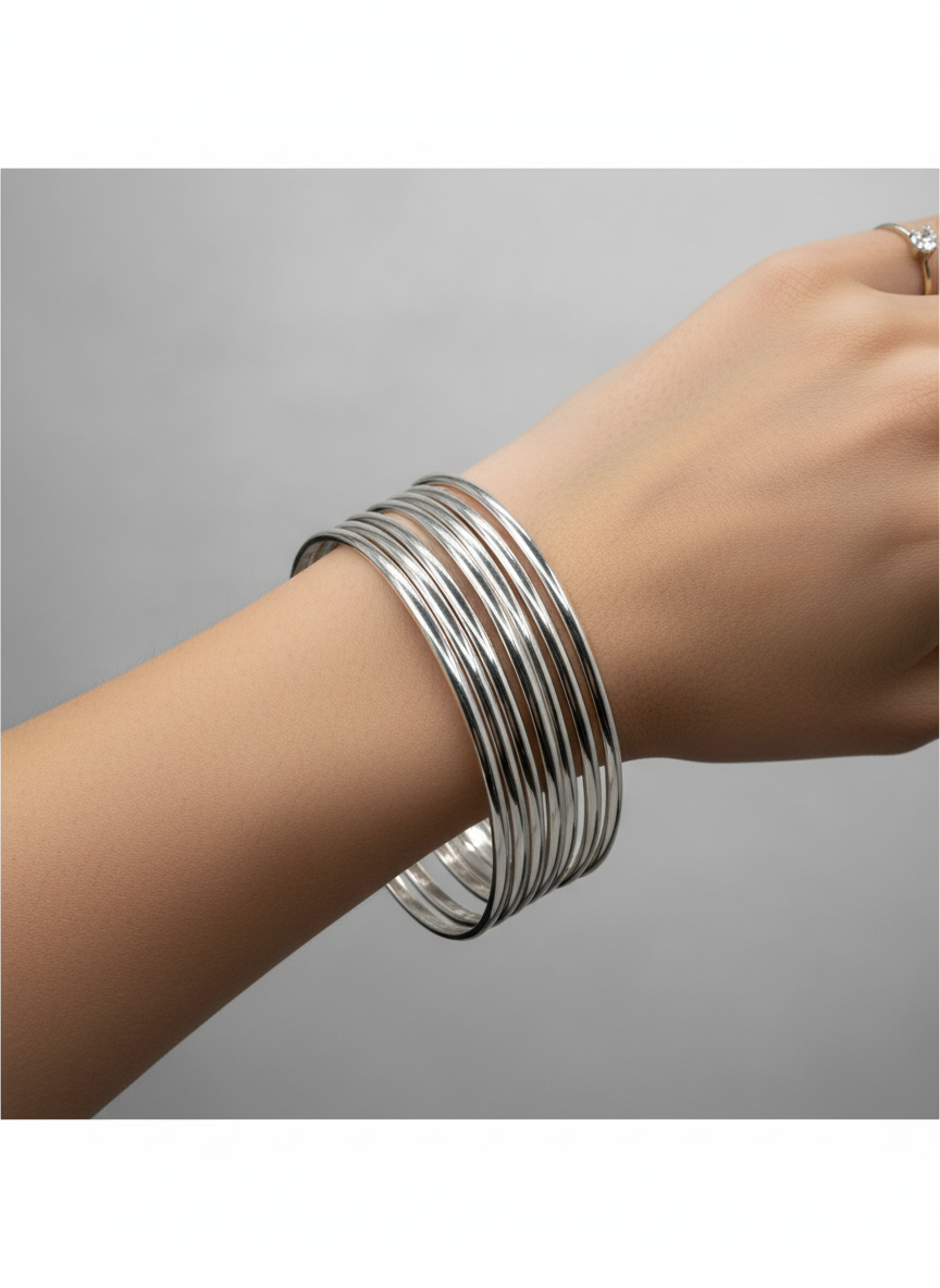 The Bangles - Silver Bangles Set