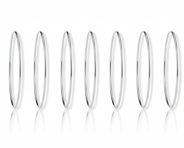 The Bangles - Silver Bangles Set