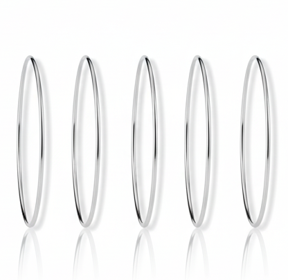 The Bangles - Silver Bangles Set